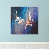 Moderne Abstracte kunst-kosmische dans van de sche Canvas Afdruk (Insitu (Houten vloer))