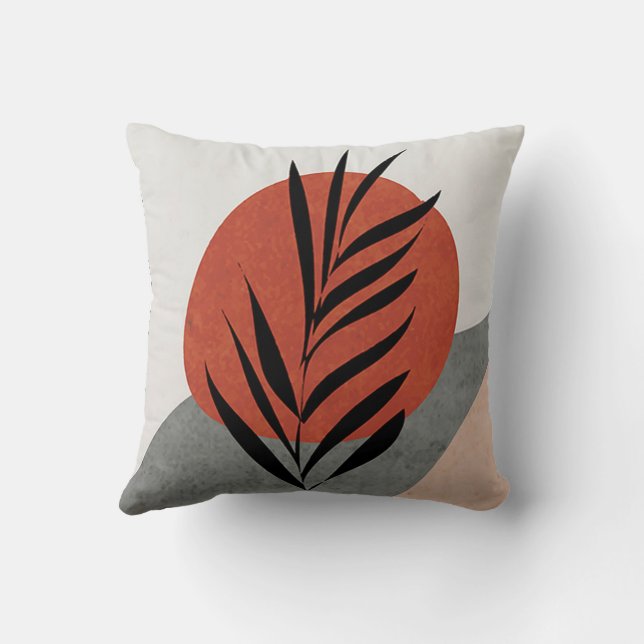 Moderne Abstracte kunst Kussen (Achterkant)