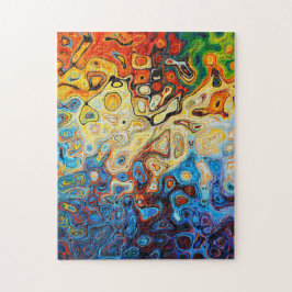 Moderne Abstracte kunst Legpuzzel