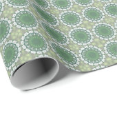 Moderne Abstracte Kunst Lente Bloemen Patroon Groe Cadeaupapier (Rol Hoek)