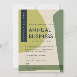 MODERNE ABSTRACTE KUNST LIME GROENE CONFERENTIE EV KAART