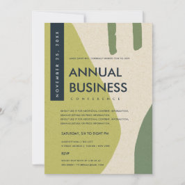 MODERNE ABSTRACTE KUNST LIME GROENE CONFERENTIE EV KAART