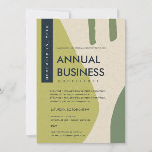 MODERNE ABSTRACTE KUNST LIME GROENE CONFERENTIE EV KAART