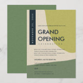 MODERNE ABSTRACTE KUNST LIMOGROENE GRAND OPENING E KAART (Voorkant / Achterkant)
