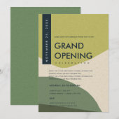 MODERNE ABSTRACTE KUNST LIMOGROENE GRAND OPENING E KAART (Voorkant / Achterkant)