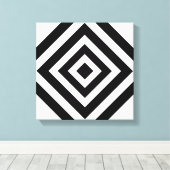 Moderne Abstracte Kunst met Diamant Geometrische V Canvas Afdruk (Insitu (Houten vloer))