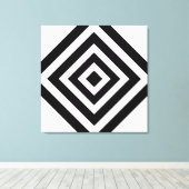 Moderne Abstracte kunst met diamantgeometrische vo Canvas Afdruk (Insitu (Houten vloer))