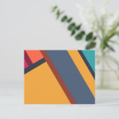 Moderne Abstracte kunst met minimalisme Briefkaart (Staand voorkant)