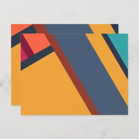 Moderne Abstracte kunst met minimalisme Briefkaart (Voorkant / Achterkant)