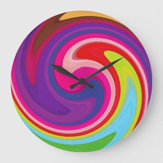 Moderne Abstracte kunst met zwijn Grote Klok (Voorkant)