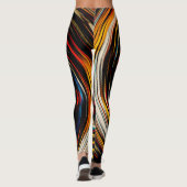 Moderne Abstracte kunst met zwijn Leggings (Achterkant)