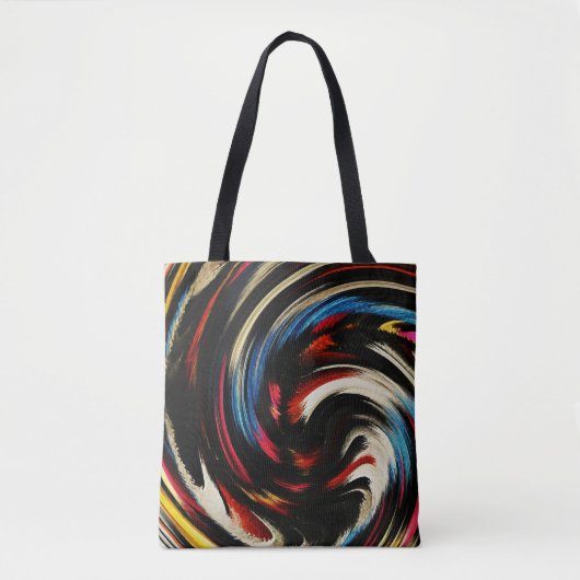 Moderne Abstracte kunst met zwijn Tote Bag (Voorkant)