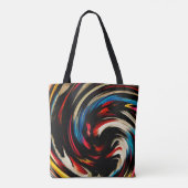 Moderne Abstracte kunst met zwijn Tote Bag (Achterkant)