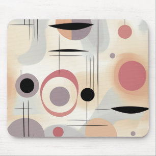 Moderne abstracte kunst midden eeuw muismat