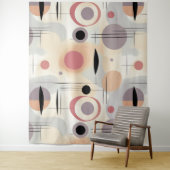 Moderne abstracte kunst midden eeuw wandkleed (In situ)