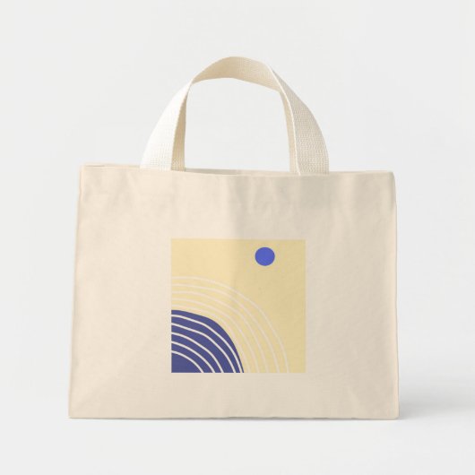 moderne abstracte kunst mini tote bag (Voorkant)