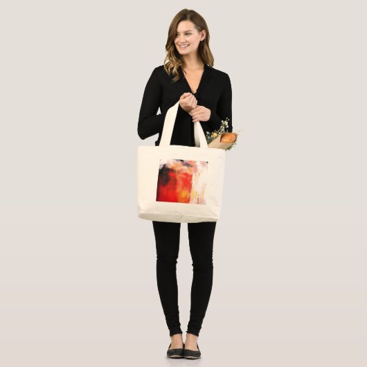 Moderne Abstracte kunst - Minimale kunst Grote Tote Bag (Voorkant (model))