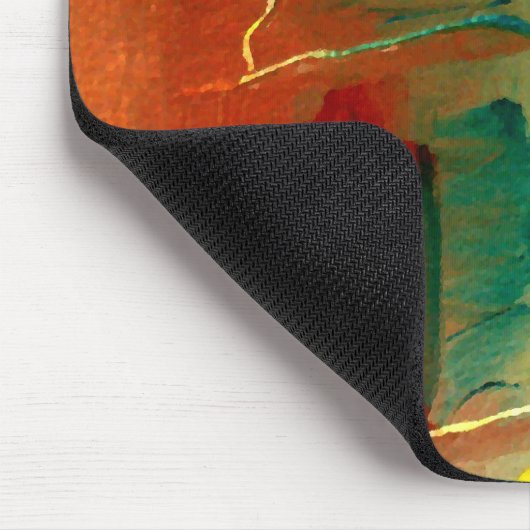 Moderne Abstracte kunst Mousepad Muismat (Hoek)