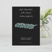Moderne Abstracte Kunst – Ontwerp met Witte Lijnci Save The Date (Staand voorkant)