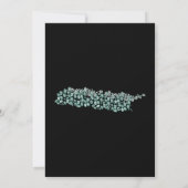 Moderne Abstracte Kunst – Ontwerp met Witte Lijnci Save The Date (Achterkant)