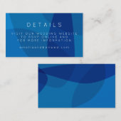 Moderne Abstracte kunst op de website voor een bla Informatiekaartje (Voorkant / Achterkant)