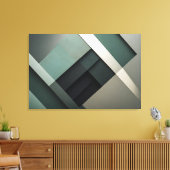 Moderne Abstracte Kunst Past Perfect in een Man Ca Canvas Afdruk (Insitu (Woonkamer))