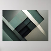 Moderne Abstracte Kunst Past Perfect in een Man Ca Poster (Voorkant)