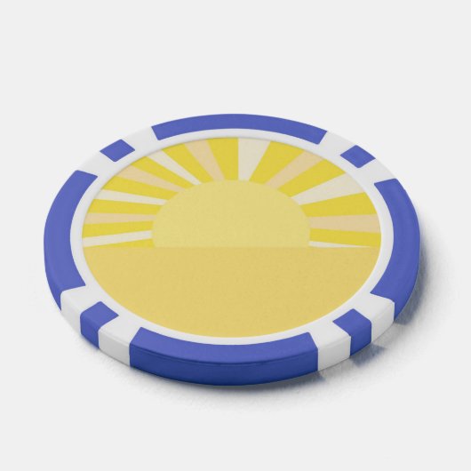 moderne abstracte kunst poker chips (Enkel)