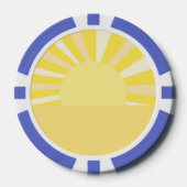 moderne abstracte kunst poker chips (Voorkant)