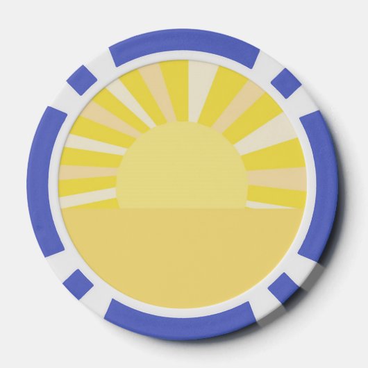 moderne abstracte kunst poker chips (Achterkant)