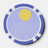 moderne abstracte kunst poker chips (Achterkant)