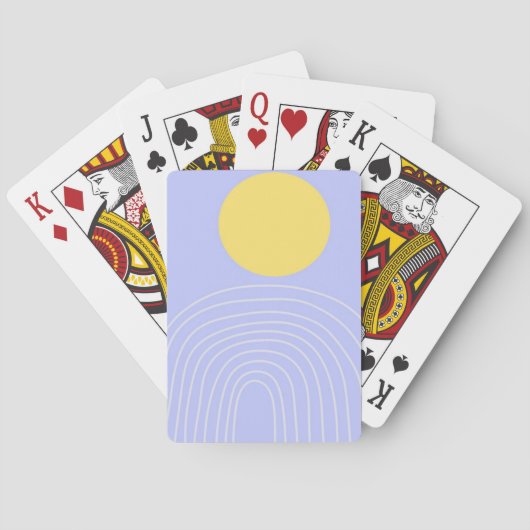 moderne abstracte kunst pokerkaarten (Achterkant)