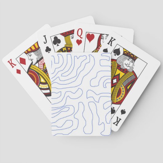moderne abstracte kunst pokerkaarten (Achterkant)