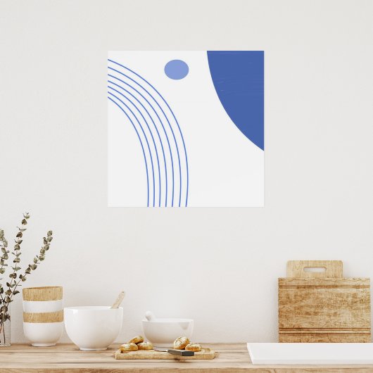 moderne abstracte kunst poster (Keuken)