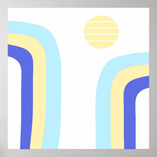 moderne abstracte kunst poster (Voorkant)