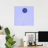 moderne abstracte kunst poster (Thuiskantoor)