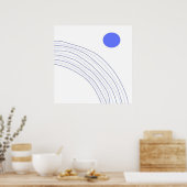 moderne abstracte kunst poster (Keuken)