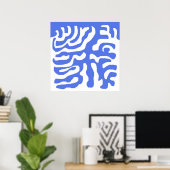 moderne abstracte kunst poster (Thuiskantoor)