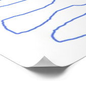 moderne abstracte kunst poster (Hoek)