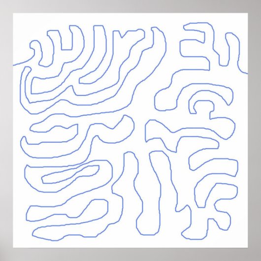 moderne abstracte kunst poster (Voorkant)