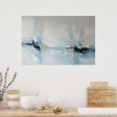 Moderne Abstracte Kunst Poster (Keuken)