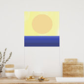 moderne abstracte kunst poster (Keuken)