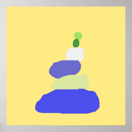 moderne abstracte kunst poster (Voorkant)