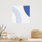 moderne abstracte kunst poster (Keuken)