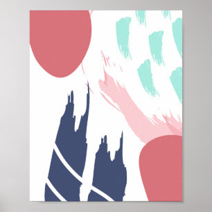 Moderne Abstracte kunst Poster