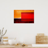 Moderne Abstracte Kunst Posters - Moderne Kunstpri (Keuken)
