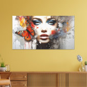 Moderne Abstracte kunst Print – Gold Texture Oil C (Insitu (Woonkamer))