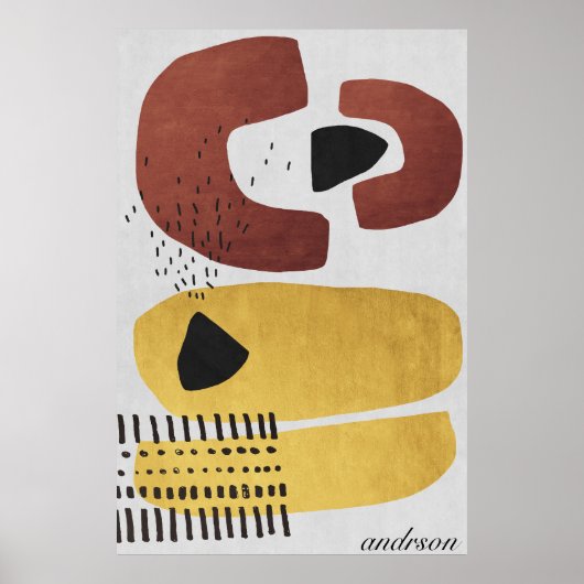 Moderne Abstracte kunst Prints (Voorkant)