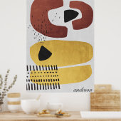 Moderne Abstracte kunst Prints (Keuken)