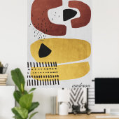 Moderne Abstracte kunst Prints (Thuiskantoor)